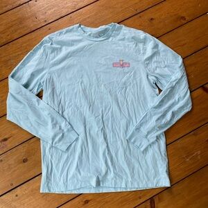 Vineyard Vines Light Blue Long Sleeve Tee size medium